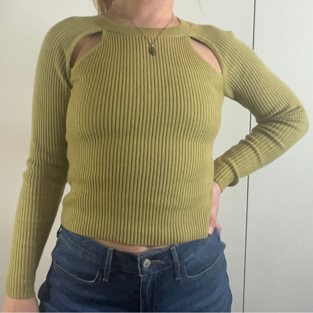 Old Navy Ribbed Knit Sweater in Olive